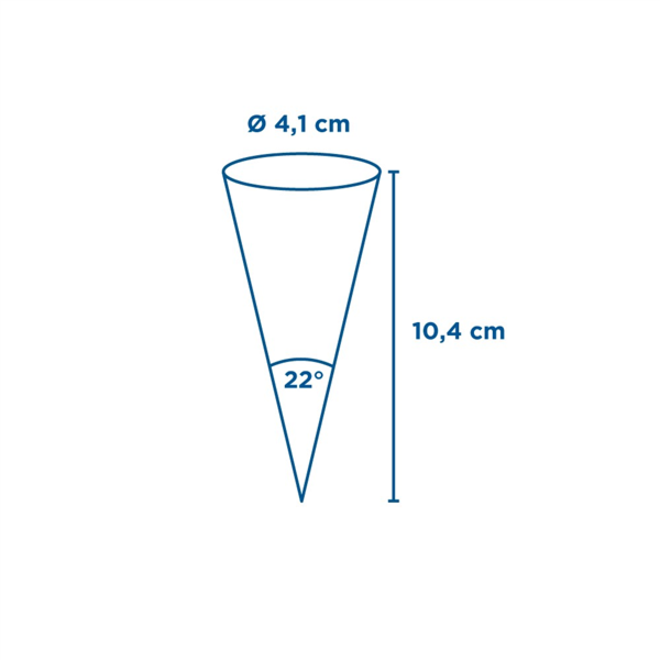 Cone à glace motif Parole 104x41mm Ref 230.21 C/3000 -unité-