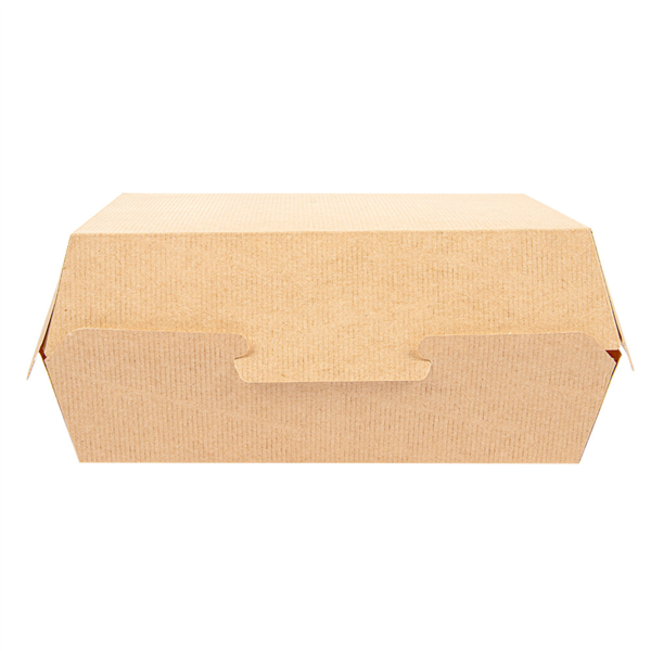 Coquilles Lunch Box The Pack 225x170x85mm Kraft Brun carton ondulé nano micro Ref 234.31 C/300 -unité-