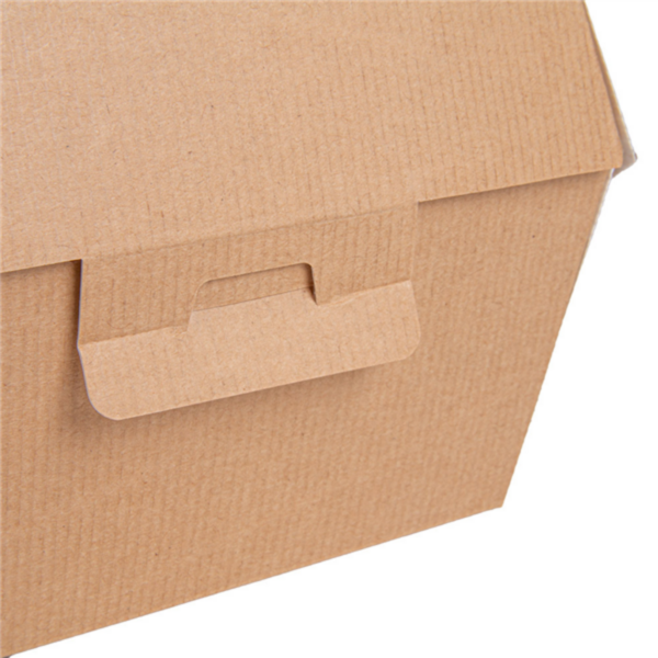 Boites burger Kraft 144x140x115mm Ref 277.81 C/500 P/50 -unité-