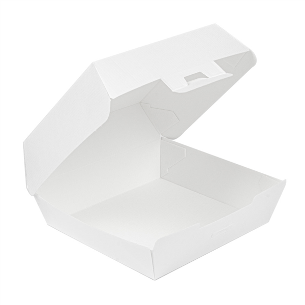 BOÎTES HAMBURGER GÉANTE 250 G/M2 176x168x78 mm Blanc CARTON 234.22 C/300 P/50 -unité-