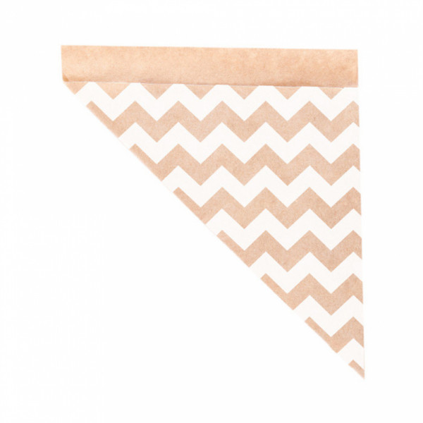 Cornet Churros Papier Zig Zag 29,5X21CM 250 g 803.48 P/250 C/2000 -unité-