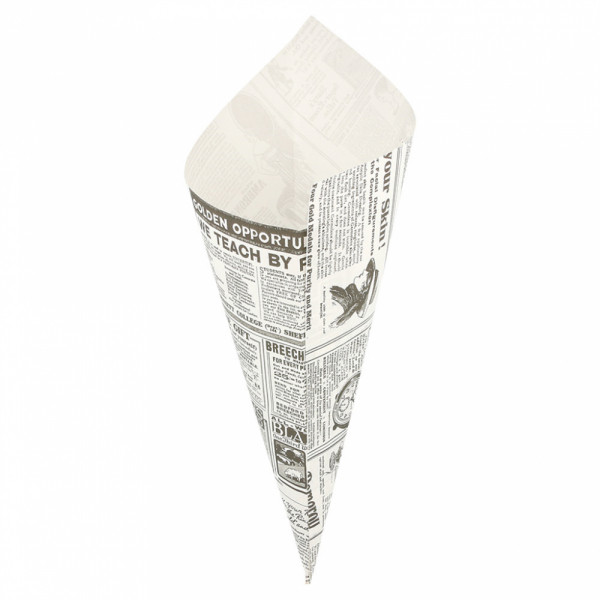 Cornet frites Papier TIMES 29,5X21CM 250 g 167.43 C/2000 P/250 -unité-