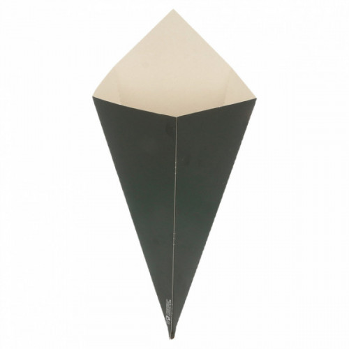Cornet à frite Carton Noir 16X27CM 250gr 250gr/m2 219.85 C/1200 P/200 -unité-
