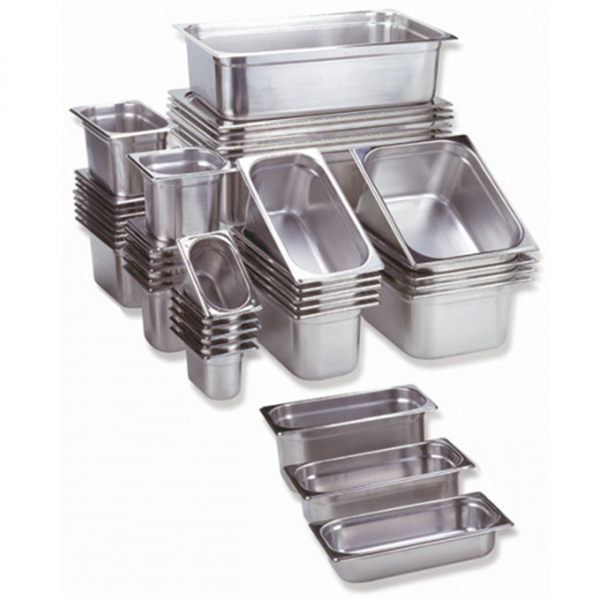 COUVERCLE 26,5x16cm pour bac gastro inox 1/4 p/1 c/18 181.74 unité