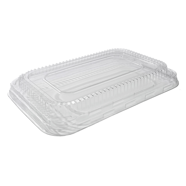 Couvercle transparent PET pour plat alu 975 ml 22,2x15x2,8 cm 267.86 P/50 C/300 -unité-