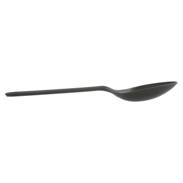 Cuillère noire CPLA compostable et biodégradable 12.7cm Ref 227.30 C/2000 P/100 -unité-