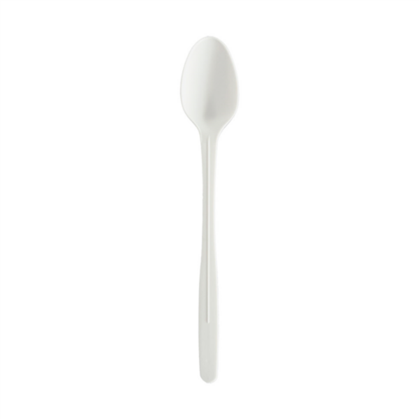 Cuillère blanche CPLA compostable et biodégradable 21cm Ref 264.20 C/1000 P/50 -unité-