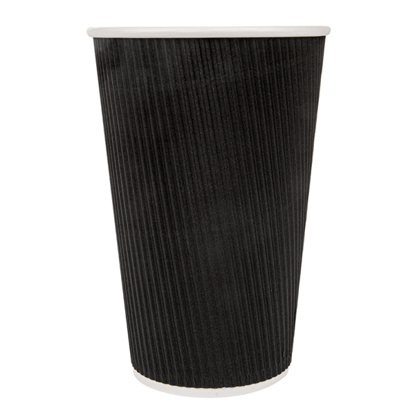 gobelet carton ondulé Noir 480ml 179.11 C/500  -unité-