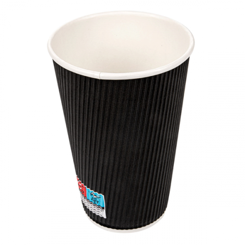 gobelet carton ondulé Noir 480ml 179.11 C/500  -unité-