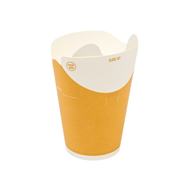 Gobelet carton avec couvercle intégré 180 ml Ref 280.36 C/800 P/40 -unité-