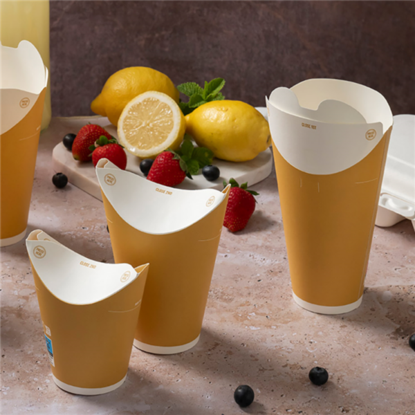 Gobelet carton avec couvercle intégré 500ml Ref 280.38 C/700 P/35 -unité-