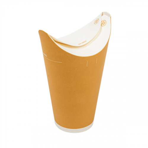 Gobelet carton avec couvercle intégré 500ml Ref 280.38 C/700 P/35 -unité-