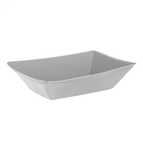 Barquette pour friture Inox argent 130x88x33mm Ref 250.25 C/12 -unité-