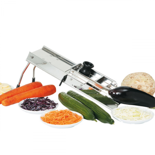 Mandoline Inox avec 3 accessoires 395x120x190mm Ref 455.36 -unité-