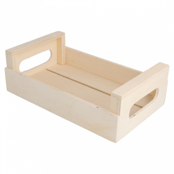 Mini cagette de présentation en bois 20.5x12.5x6.5cm 207.01 C/20 -unité-