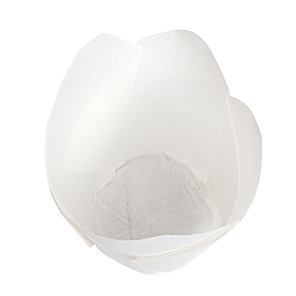 Muffin Cup Tulipe ingraissable Blanc diamètre 30mm 45x65mm 180.64 C/1000 P/200 -unité-