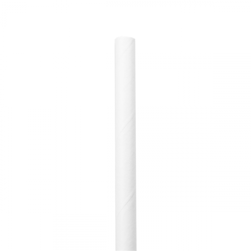 Paille en papier Blanche 20cm diamètre 0.6cm 227.89 C/3000 P/250 -unité-