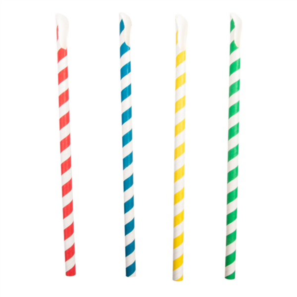 Paille cuillère Décorées 21cm x 0,8cm Ref 227.97 P/100 -unité-