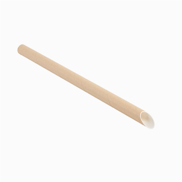 Paille pour BUBBLE TEA 1.2cm x 20cm Kraft naturel Ref 268.04 C/2400 P/50 -unité-