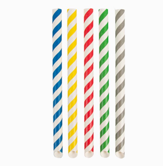 Paille pour BUBBLE TEA 1.2cm x 20cm Décorées Ref 268.05 C/2400 P/50 -unité-