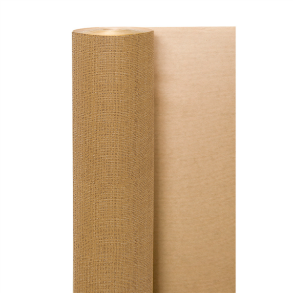 Papier cadeau Toile de jute Kraft Vergé 60 g/m² 0,70x50 M 806.46 -le rouleau-