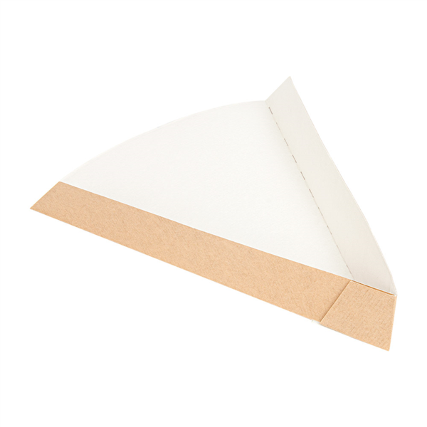 Pelle pizza ouverte triangulaire 165x210x35mm Kraft brun Ref 234.74 C/1200 P/200 -unité-