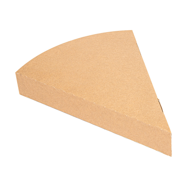 Pelle pizza fermée triangulaire 180x230x30mm Kraft brun Ref 234.76 C/500 P/100 -unité-