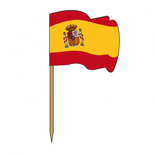 pique décor Drapeau Espagne 6.5cm 189.67 P/144