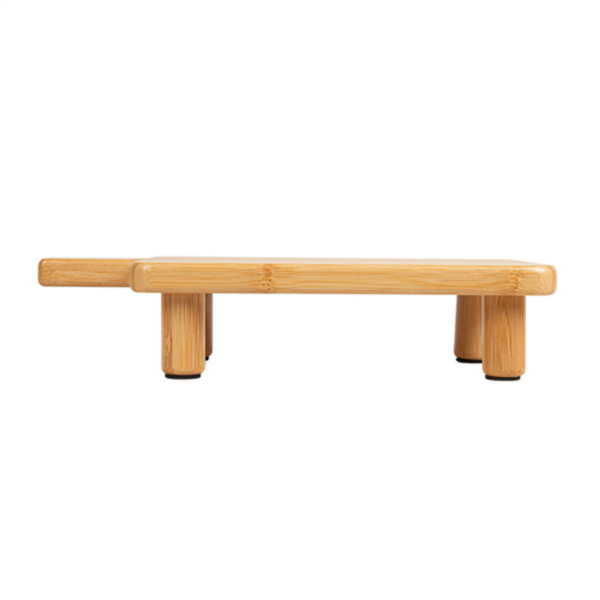 Planche de présentation avec pied et anse bambou 300x140x65mm Ref 280.17 C/6 P/1 -pièce-