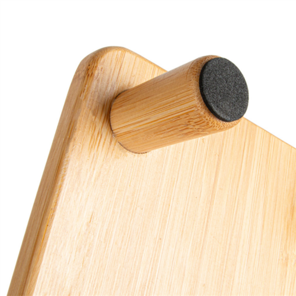 Planche de présentation avec pied et anse bambou 435x180x65mm Ref 280.18 C/6 P/1 -pièce-