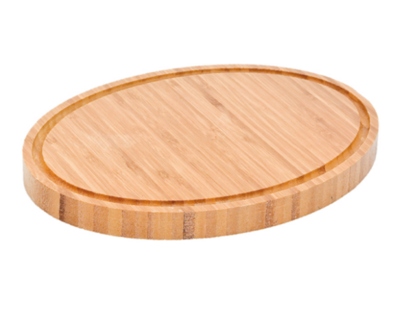 Planche de présentation ronde avec rainure bambou 306x20mm Ref 217.34 C/15 P/1 -pièce-