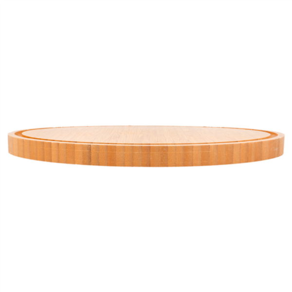 Planche de présentation ovale avec rainure bambou 306x204x20mm Ref 217.36 C/15 P/1 -pièce-
