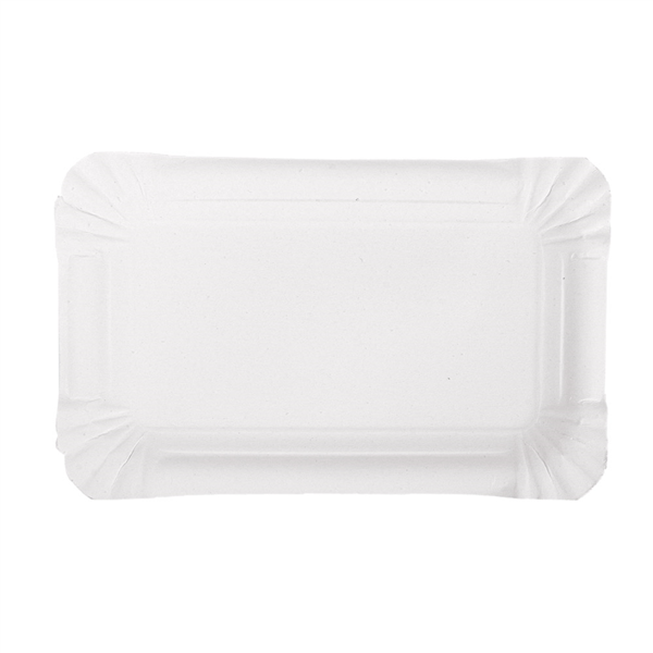 Plateaux patisserie 17,5x11 cm Blanc carton 320.05 P/250  -unité-