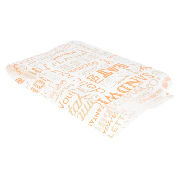 Poche hamburger 14+7x22 Parole Orange 229.31 C/3000 P/500 -unité-