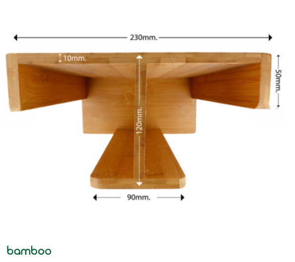 Porte verres et couvercles bambou 230x120x300mm Ref 216.97 C/8 P/1 -pièce-