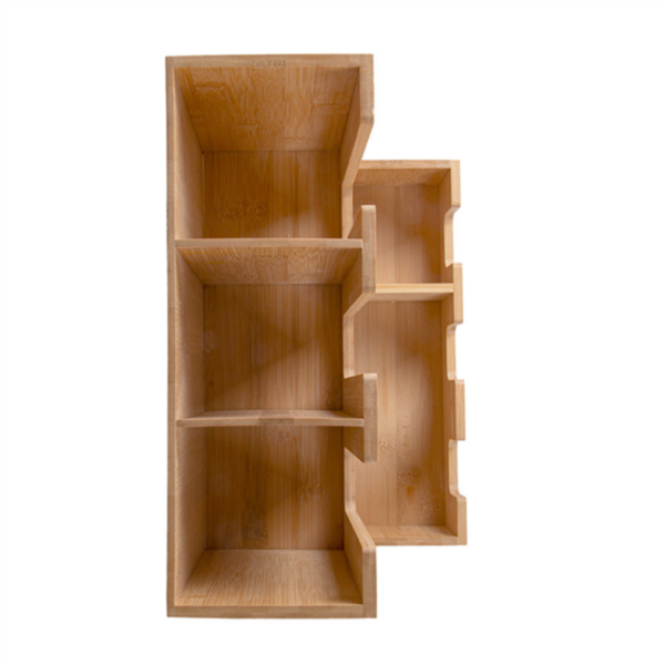 Porte verres et vrac bambou 345x233x368mm Ref 277.48 C/2 P/1 -pièce-