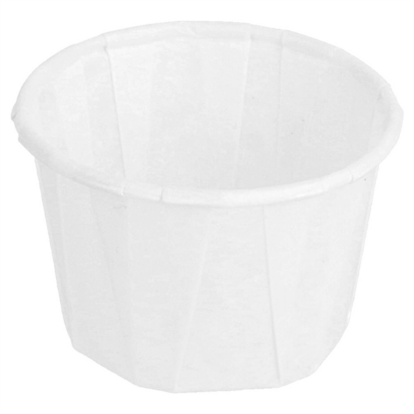 Pot papier plissé Blanc 30ml 126.69 P/250 -unité-