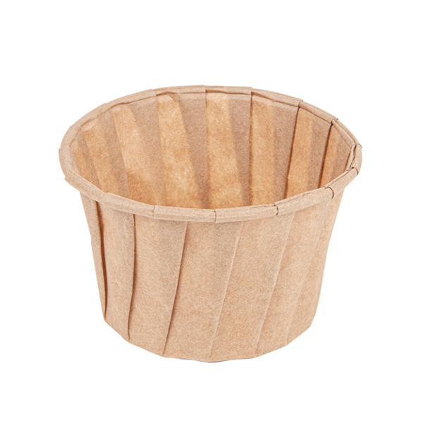 Pot papier plissé Kraft Naturel 60ml 226.14 P/250 -unité-