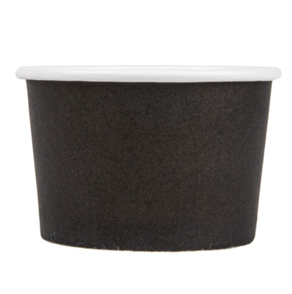 Pot à glace Noir 120ml 226.53 C/2000 P/50 -unité-