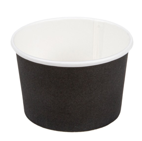 Pot à glace Noir 120ml 226.53 C/2000 P/50 -unité-