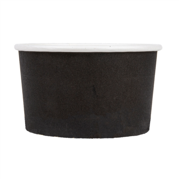 Pot à glace Noir 180ml 8,7x5,2cm 226.55 C/2000 P/50 -unité-