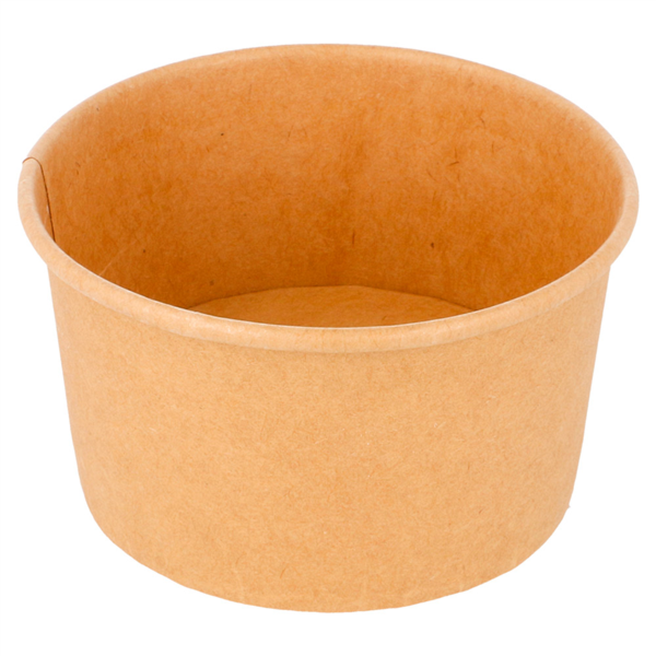 Pot à glace Kraft Neutre 180ml 8,7x5,2cm 222.91 C/2000 P/50 -unité-