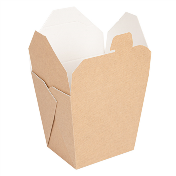 Boites Kraft base carrée 960ml Ref 234.52 C/360 P/40 -unité-