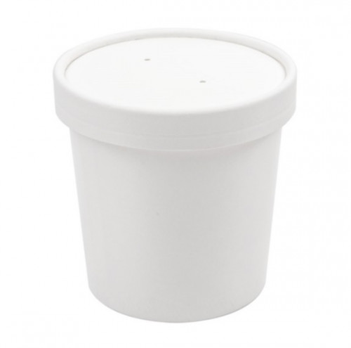 Pot à soupe + couvercle BLANC 360ml Ref 226.39 C/250 P/25 -unité-