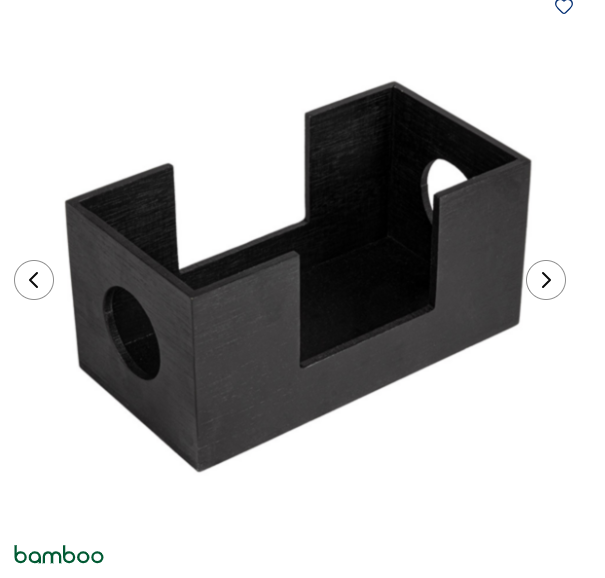 Présentoir noir serviettes 210x110x100mm Ref 275.51 C/24 P/1 -pièce-