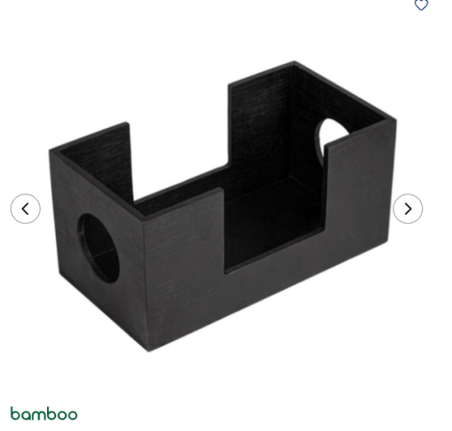 Présentoir noir serviettes 210x110x100mm Ref 275.51 C/24 P/1 -pièce-