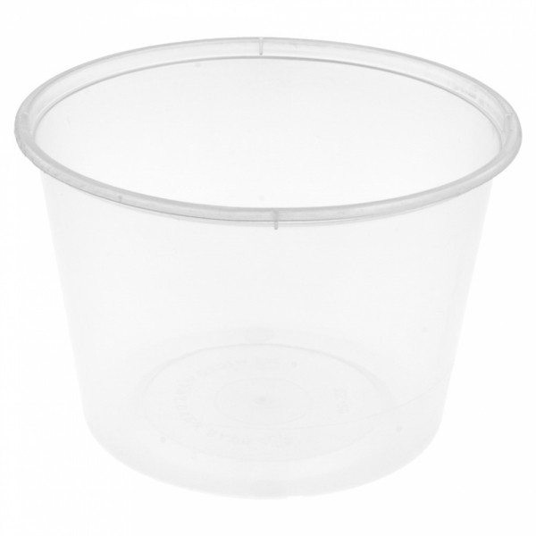 Pot injecté transparent MO 525ml 184.06 C/500 P/50 -unité-