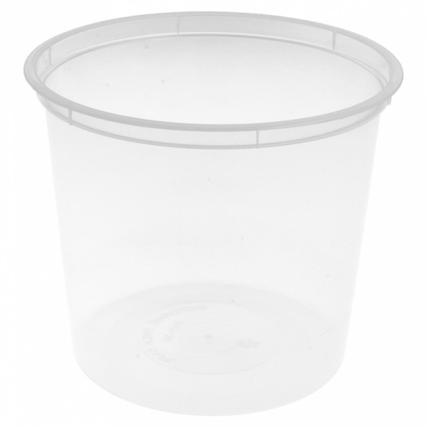 Pot injecté transparent MO 700ml 184.12 C/500 P/50 -unité-