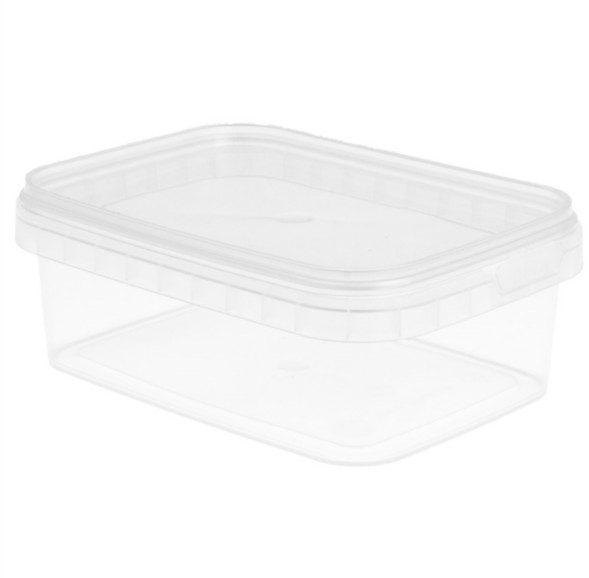 Récipient Rectangulaire 120x88x42mm inviolable PP injecté super étanche 270ml C/420 -unité- 206.91