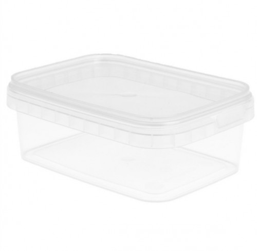 Récipient Rectangulaire 120x88x42mm inviolable PP injecté super étanche 270ml C/420 -unité- 206.91